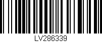 Código de barras (EAN, GTIN, SKU, ISBN): 'LV286339'