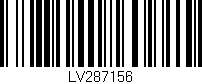 Código de barras (EAN, GTIN, SKU, ISBN): 'LV287156'