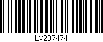 Código de barras (EAN, GTIN, SKU, ISBN): 'LV287474'