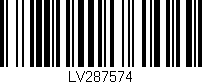 Código de barras (EAN, GTIN, SKU, ISBN): 'LV287574'