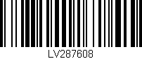Código de barras (EAN, GTIN, SKU, ISBN): 'LV287608'