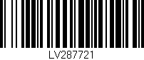 Código de barras (EAN, GTIN, SKU, ISBN): 'LV287721'