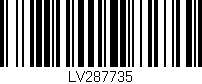 Código de barras (EAN, GTIN, SKU, ISBN): 'LV287735'
