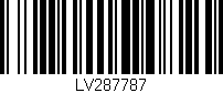 Código de barras (EAN, GTIN, SKU, ISBN): 'LV287787'