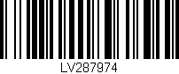 Código de barras (EAN, GTIN, SKU, ISBN): 'LV287974'
