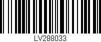 Código de barras (EAN, GTIN, SKU, ISBN): 'LV288033'