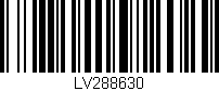 Código de barras (EAN, GTIN, SKU, ISBN): 'LV288630'