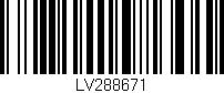 Código de barras (EAN, GTIN, SKU, ISBN): 'LV288671'