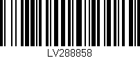 Código de barras (EAN, GTIN, SKU, ISBN): 'LV288858'