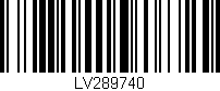 Código de barras (EAN, GTIN, SKU, ISBN): 'LV289740'