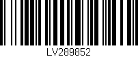 Código de barras (EAN, GTIN, SKU, ISBN): 'LV289852'