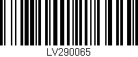 Código de barras (EAN, GTIN, SKU, ISBN): 'LV290065'