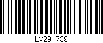 Código de barras (EAN, GTIN, SKU, ISBN): 'LV291739'
