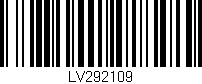 Código de barras (EAN, GTIN, SKU, ISBN): 'LV292109'