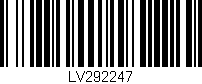 Código de barras (EAN, GTIN, SKU, ISBN): 'LV292247'