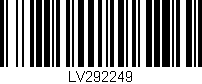 Código de barras (EAN, GTIN, SKU, ISBN): 'LV292249'