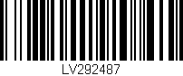 Código de barras (EAN, GTIN, SKU, ISBN): 'LV292487'