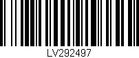 Código de barras (EAN, GTIN, SKU, ISBN): 'LV292497'