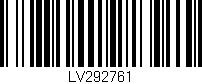 Código de barras (EAN, GTIN, SKU, ISBN): 'LV292761'