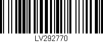 Código de barras (EAN, GTIN, SKU, ISBN): 'LV292770'