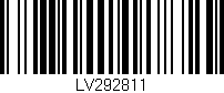 Código de barras (EAN, GTIN, SKU, ISBN): 'LV292811'