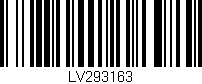 Código de barras (EAN, GTIN, SKU, ISBN): 'LV293163'
