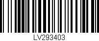 Código de barras (EAN, GTIN, SKU, ISBN): 'LV293403'