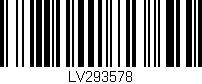Código de barras (EAN, GTIN, SKU, ISBN): 'LV293578'