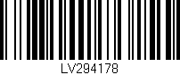 Código de barras (EAN, GTIN, SKU, ISBN): 'LV294178'