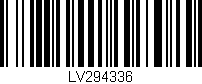Código de barras (EAN, GTIN, SKU, ISBN): 'LV294336'