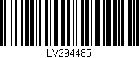 Código de barras (EAN, GTIN, SKU, ISBN): 'LV294485'