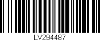 Código de barras (EAN, GTIN, SKU, ISBN): 'LV294487'