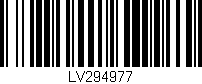 Código de barras (EAN, GTIN, SKU, ISBN): 'LV294977'