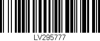 Código de barras (EAN, GTIN, SKU, ISBN): 'LV295777'