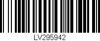 Código de barras (EAN, GTIN, SKU, ISBN): 'LV295942'