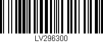 Código de barras (EAN, GTIN, SKU, ISBN): 'LV296300'