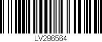 Código de barras (EAN, GTIN, SKU, ISBN): 'LV296564'