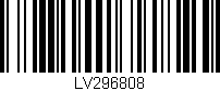 Código de barras (EAN, GTIN, SKU, ISBN): 'LV296808'