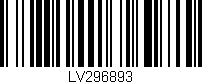 Código de barras (EAN, GTIN, SKU, ISBN): 'LV296893'