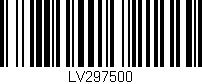 Código de barras (EAN, GTIN, SKU, ISBN): 'LV297500'