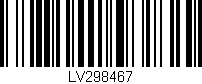 Código de barras (EAN, GTIN, SKU, ISBN): 'LV298467'