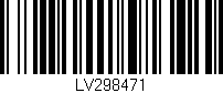 Código de barras (EAN, GTIN, SKU, ISBN): 'LV298471'