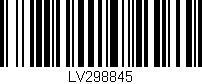 Código de barras (EAN, GTIN, SKU, ISBN): 'LV298845'