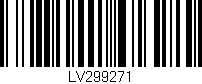 Código de barras (EAN, GTIN, SKU, ISBN): 'LV299271'
