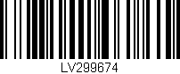 Código de barras (EAN, GTIN, SKU, ISBN): 'LV299674'