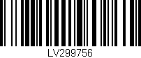Código de barras (EAN, GTIN, SKU, ISBN): 'LV299756'