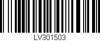 Código de barras (EAN, GTIN, SKU, ISBN): 'LV301503'
