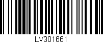Código de barras (EAN, GTIN, SKU, ISBN): 'LV301661'