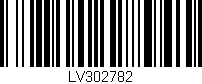 Código de barras (EAN, GTIN, SKU, ISBN): 'LV302782'