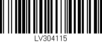 Código de barras (EAN, GTIN, SKU, ISBN): 'LV304115'